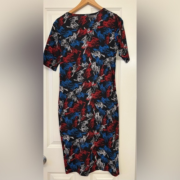 LuLaRoe Patriotic Julia Dress Size Large - Picture 2 of 9
